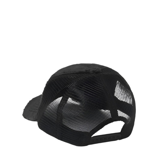 Ice Cream Black Faux Fur Trucker Cap