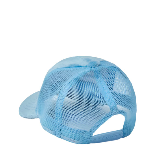 Ice Cream Blue Faux Fur Trucker Cap