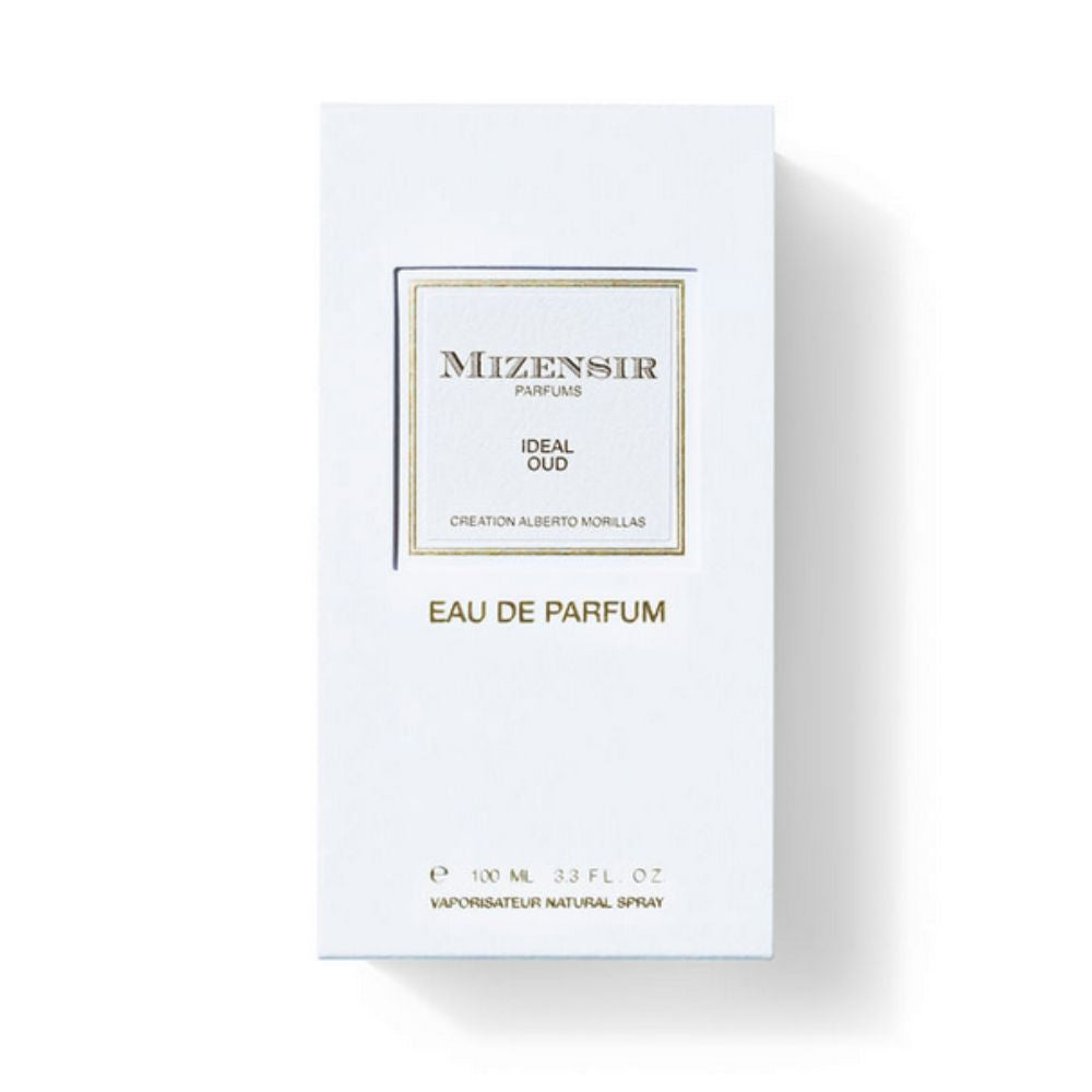 Mizensir Ideal Oud Eau de Parfum packaging on a white background