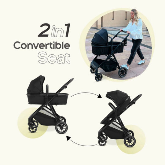 Jikel CityFlex Premium 2-in-1 Convertible All-Terrain Compact Stroller for Modern Parents
