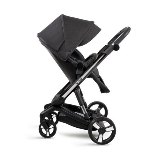 Jikel Diamond Electric Stroller Trio Travel System - Auto-Brake, Reversible Seat, Headlights, & Accessories