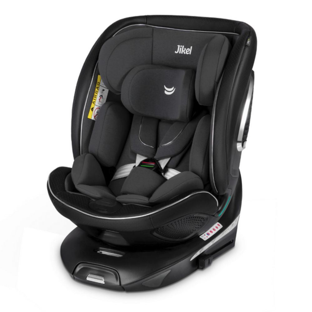 Jikel Neptune 360: Charcoal Grey 360° i-Size Car Seat with Adjustable Headrest & Recline