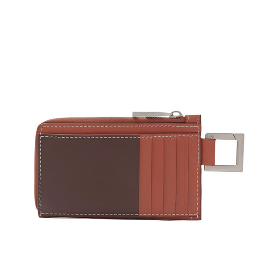 Jacquemus Le Porte-zippé Cuerda Brown Leather Cardholder