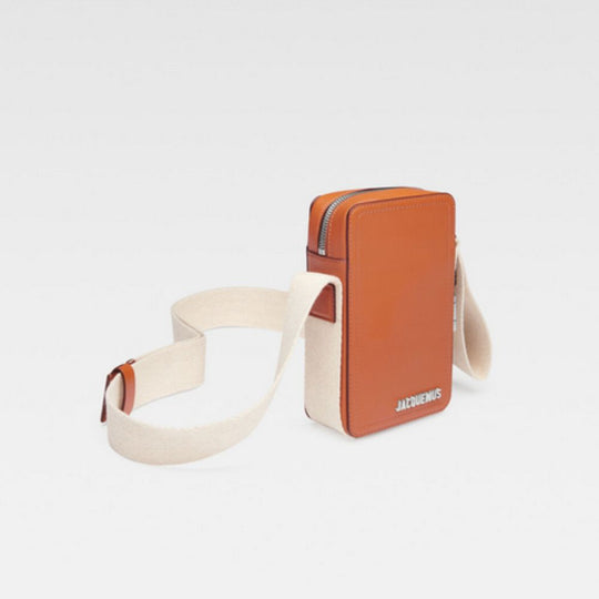 Jacquemus The Vertical Cuerda Denim Brown Cross-Body Bag