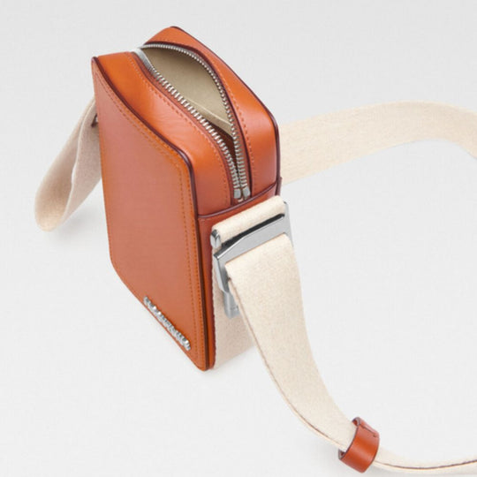 Jacquemus The Vertical Cuerda Denim Brown Cross-Body Bag