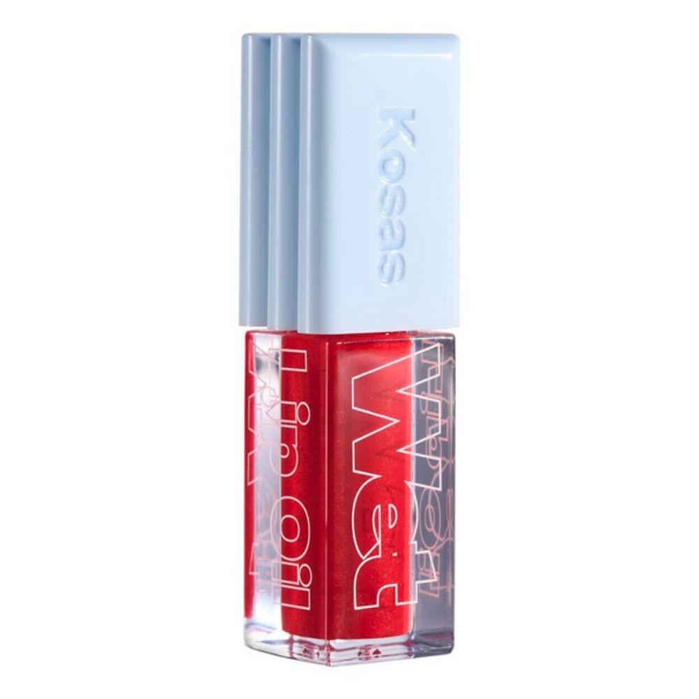 Kosas Wet Lip Oil Plumping Treatment Gloss - Variant: Jaws  Hot Blood Red