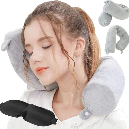 KASTWAVE Multi-Position Versatile Twist Memory Foam Travel Pillow