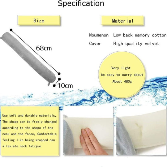 KASTWAVE Multi-Position Versatile Twist Memory Foam Travel Pillow