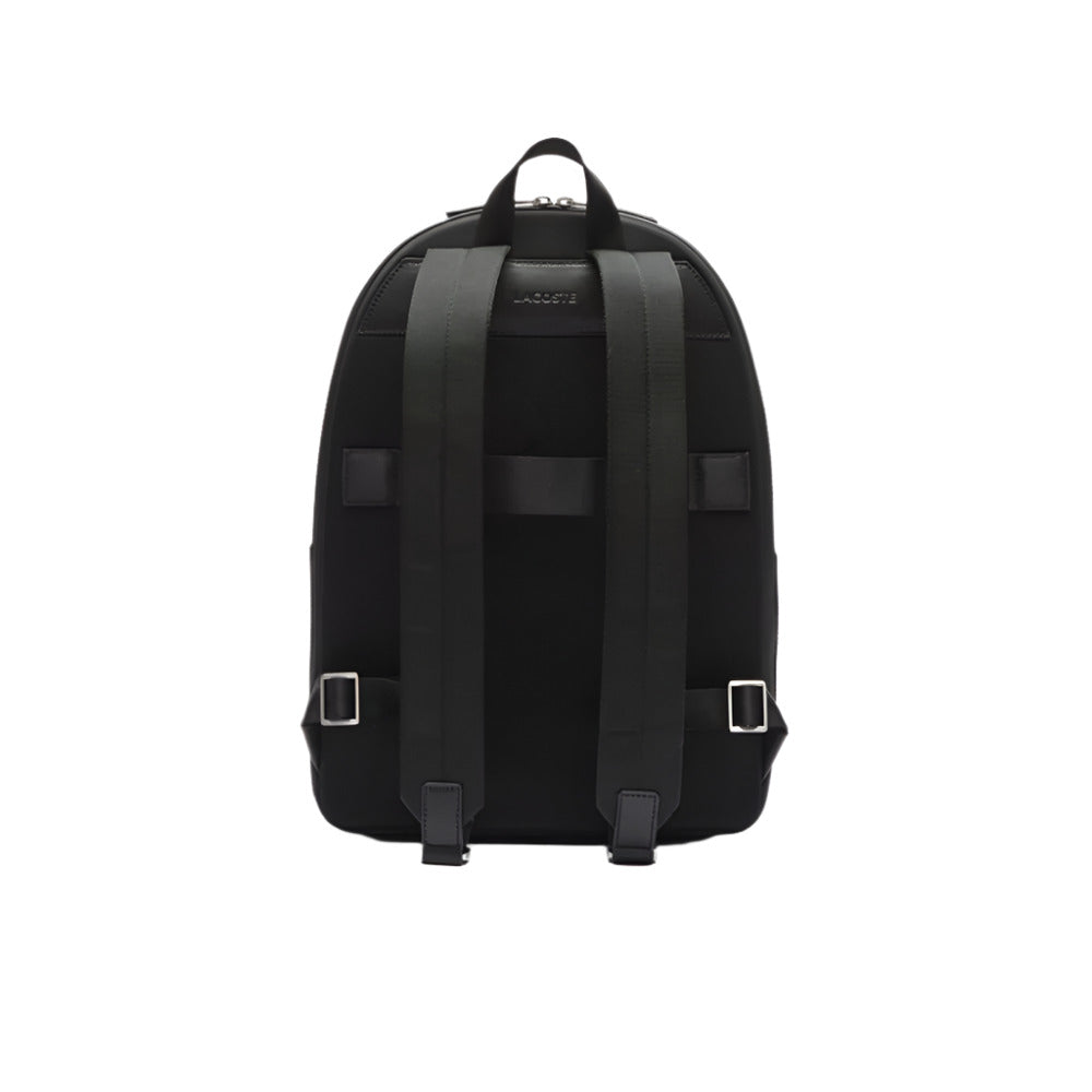 LACOSTE Chantaco Pique Leather Black Backpack