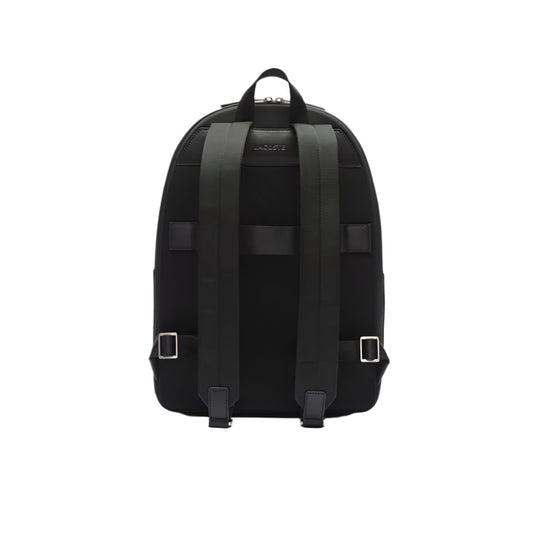 LACOSTE Chantaco Pique Leather Black Backpack