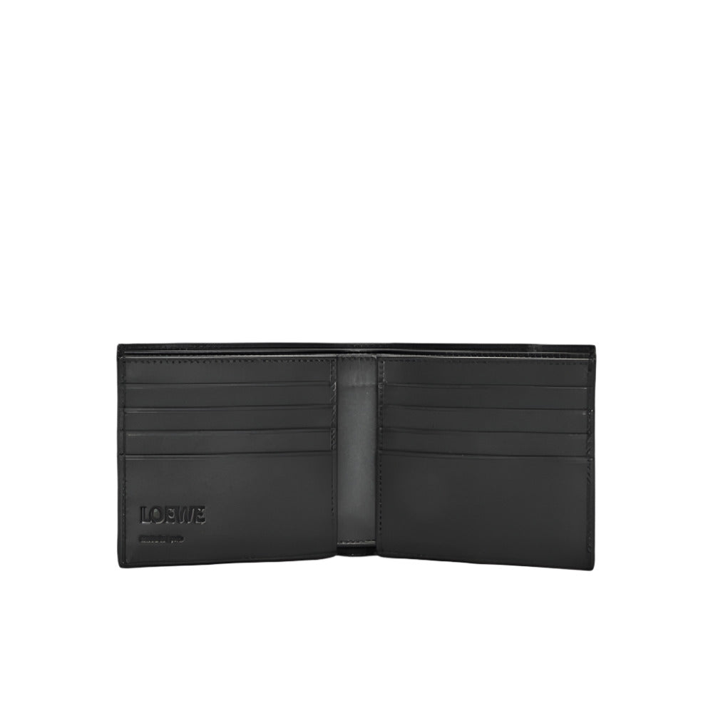 LOEWE Puzzle Edge Bi-fold Wallet in Classic Calfskin Black