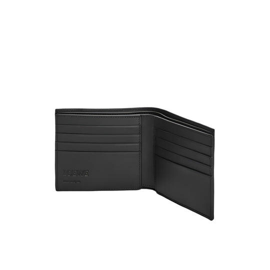 LOEWE Puzzle Edge Bi-fold Wallet in Classic Calfskin Black