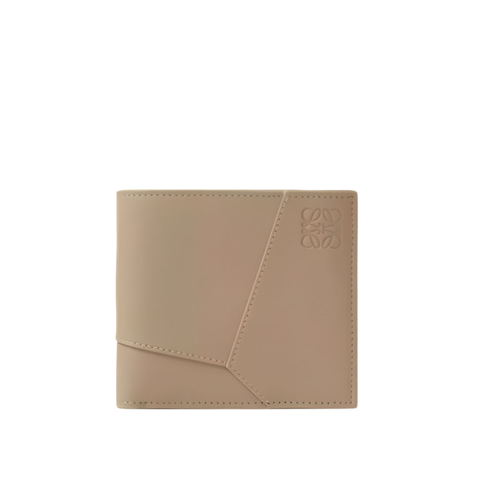 LOEWE Puzzle Edge Bi-fold Wallet in Classic Calfskin