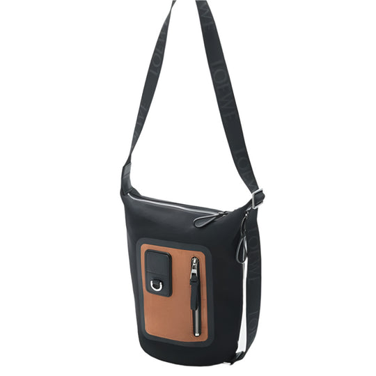 LOEWE Small Flex Loop Bucket in Canvas and Suede