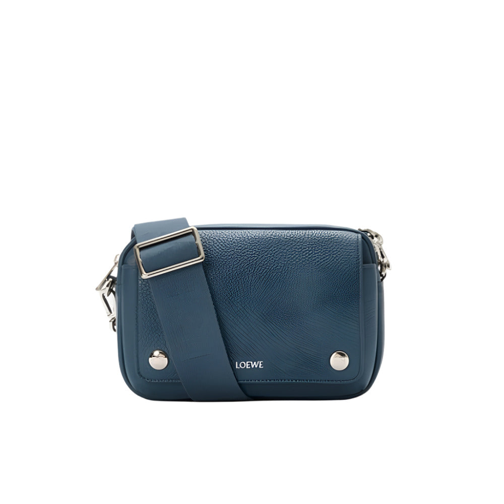 LOEWE Small Pebble Messenger Bag in Supple Grained Calfskin