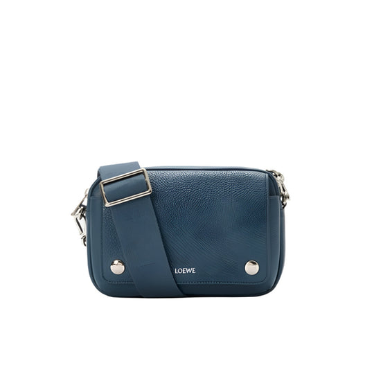 LOEWE Small Pebble Messenger Bag in Supple Grained Calfskin