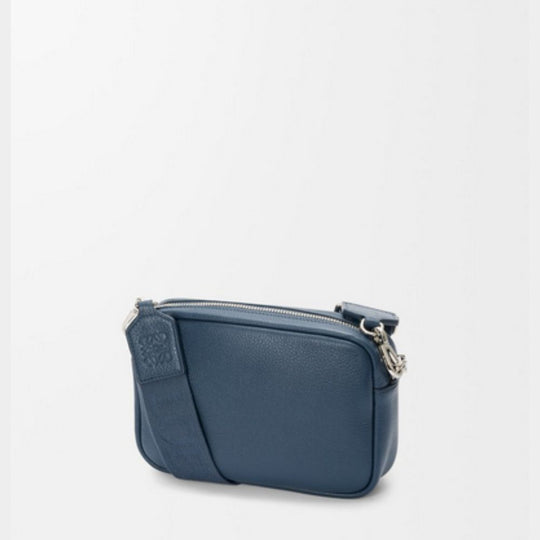 LOEWE Small Pebble Messenger Bag in Supple Grained Calfskin