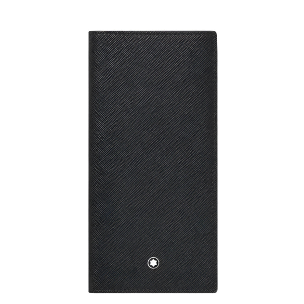 Montblanc Sartorial Black Saffiano Leather Long Wallet - 15 Card Slots