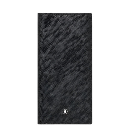 Montblanc Sartorial Black Saffiano Leather Long Wallet - 15 Card Slots