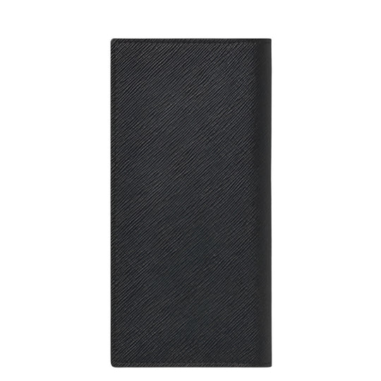Montblanc Sartorial Black Saffiano Leather Long Wallet - 15 Card Slots