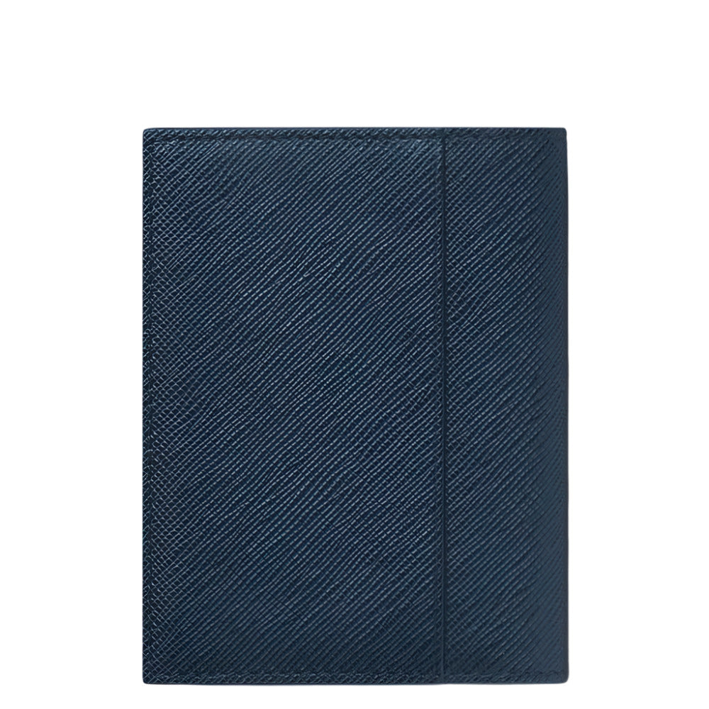 Montblanc Sartorial Ink Blue Saffiano 4-Card Holder - Sustainable Leather