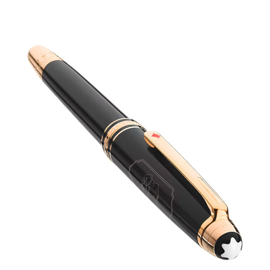 Montblanc Meisterstück Around the World in 80 Days Classique Rollerball with Red Diamond Clip
