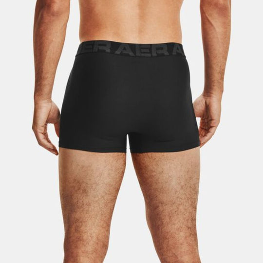 Rear view of a model wearing Men's UATech™ 3" Boxerjock®