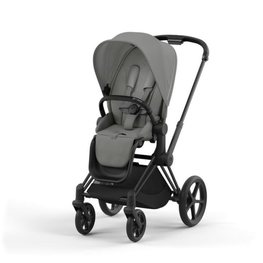 Cybex Priam Lux Stroller with matt black frame and seat pack for children up to 22 kg