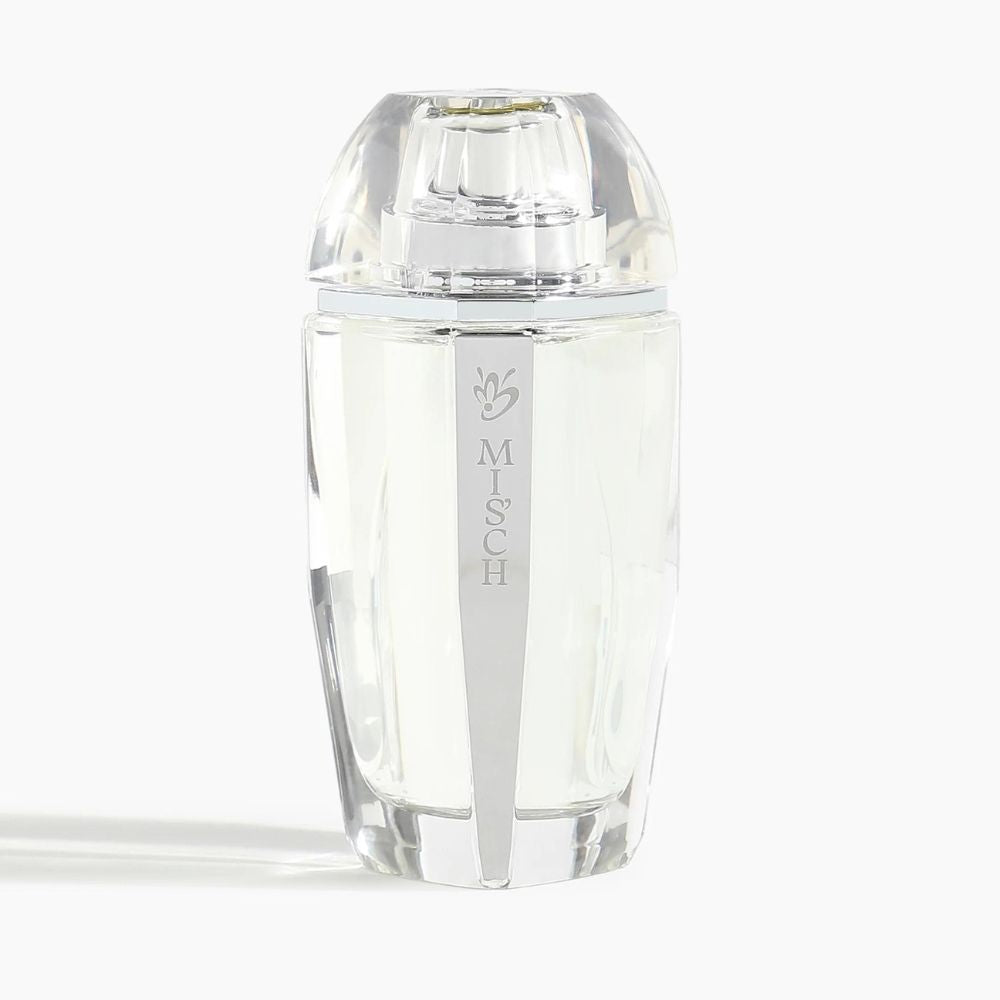 A 75mL parfum bottle of Mis'ch Parfum along with its Anfasic Dokhoon