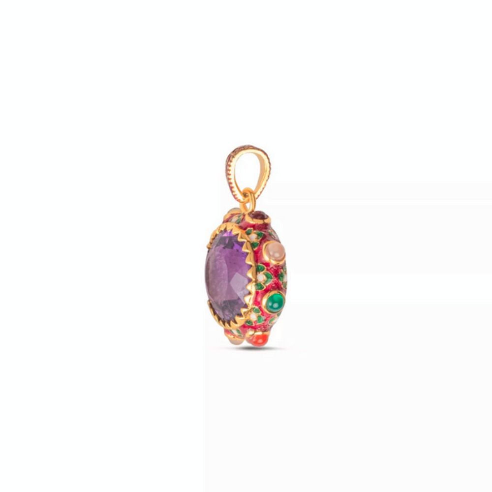 Moiseau Golden Dawn Amethyst Pendant