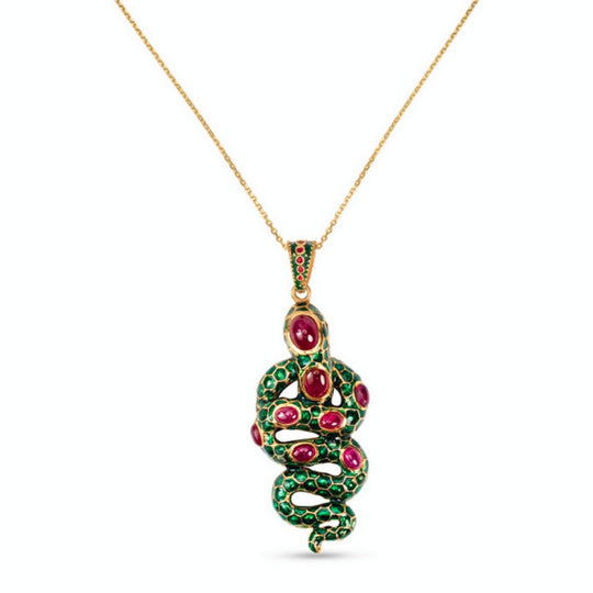 Moiseau Serpent Kiss Pendant