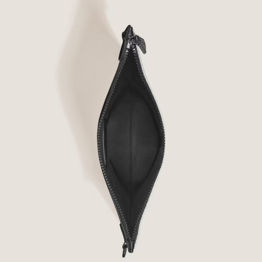 Top view of Montblanc Extreme 3.0 Lightweight Stylish Cross-Body Pouch with its zip open