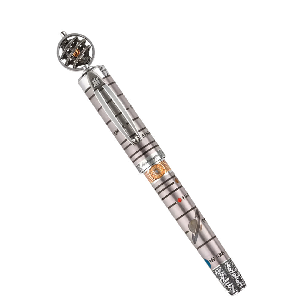 Montegrappa Nicolaus Copernicus Sterling Silver Rollerball Pen with Celestial Theme