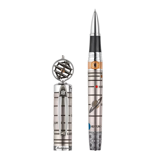 Montegrappa Nicolaus Copernicus Sterling Silver Rollerball Pen with Celestial Theme