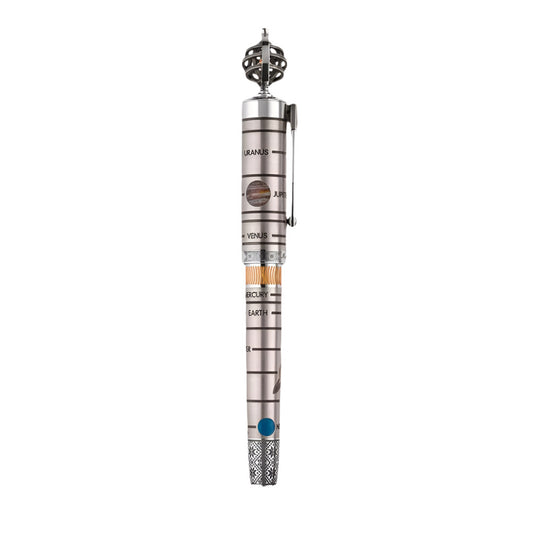 Montegrappa Nicolaus Copernicus Sterling Silver Rollerball Pen with Celestial Theme