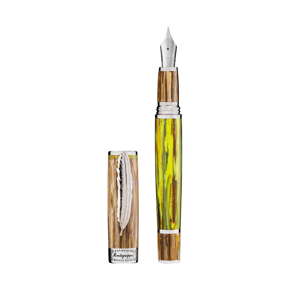 Montegrappa Baobab Resin Luxury Fountain Pen with 18k Gold Nib