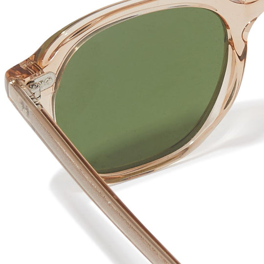 Moscot Billik Square Sunglasses with Beige Frames & Khaki Lenses