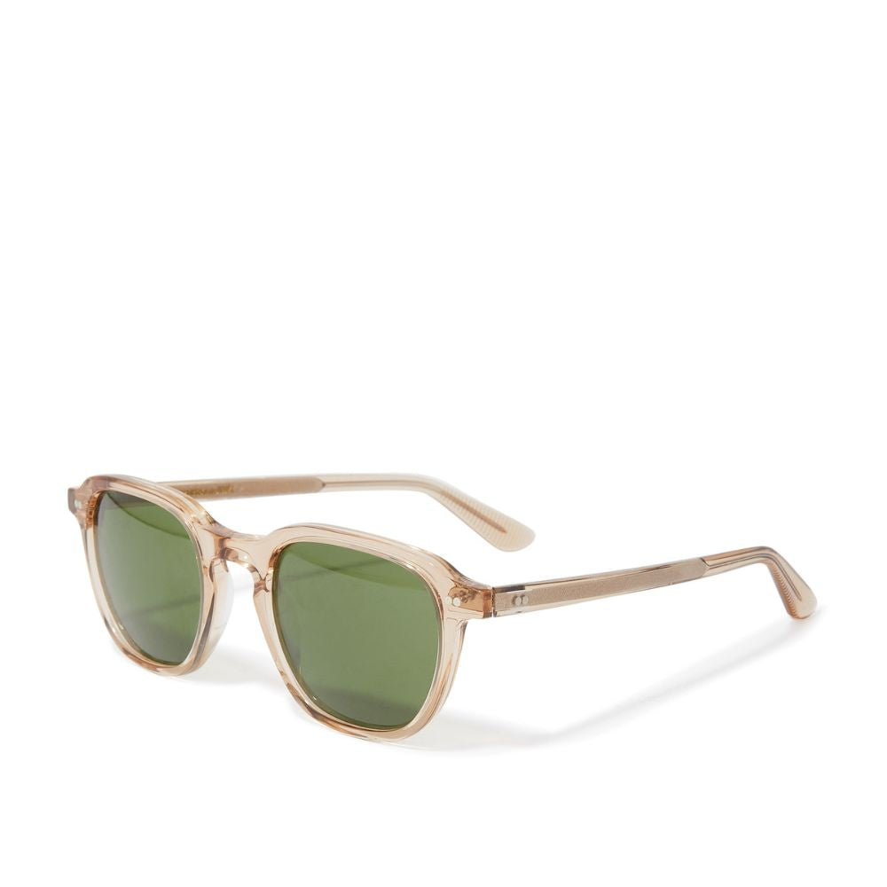 Moscot Billik Square Sunglasses with Beige Frames & Khaki Lenses