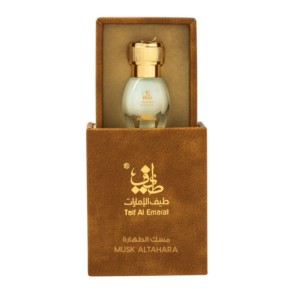 A 12mL CPO  bottle of Musk Al Tahara by Taif Al Emarat in its box