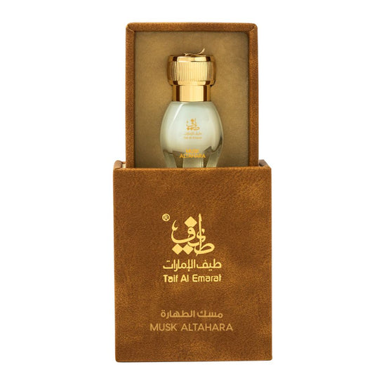 A 12mL CPO  bottle of Musk Al Tahara by Taif Al Emarat in its box