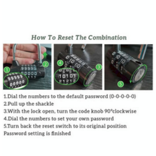 Oasisgalore Heavy Duty Anti-Rust 5-Digit Combination Padlock