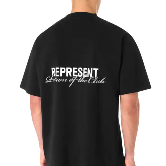 Rear view of Patron Of The Club T-Shirt worn by a male model