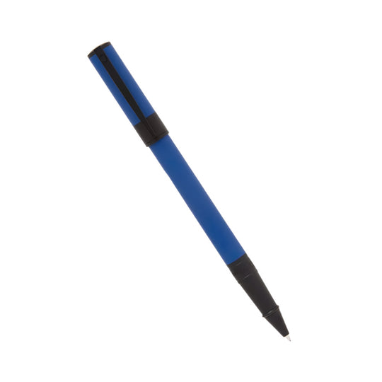 S.T. Dupont D-Initial Ballpoint Pen in Matte Black/Blue with Soft-Twist Mechanism