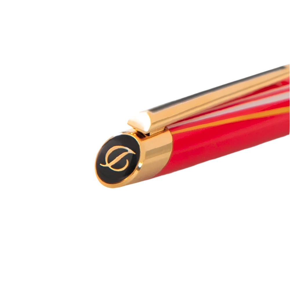 S.T. Dupont Défi Millenium Le Mans Limited Edition Ballpoint Pen (Gold/Red)