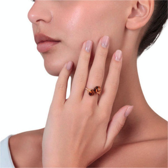 Samra Azm Yellow Gold Tiger Eye Ring