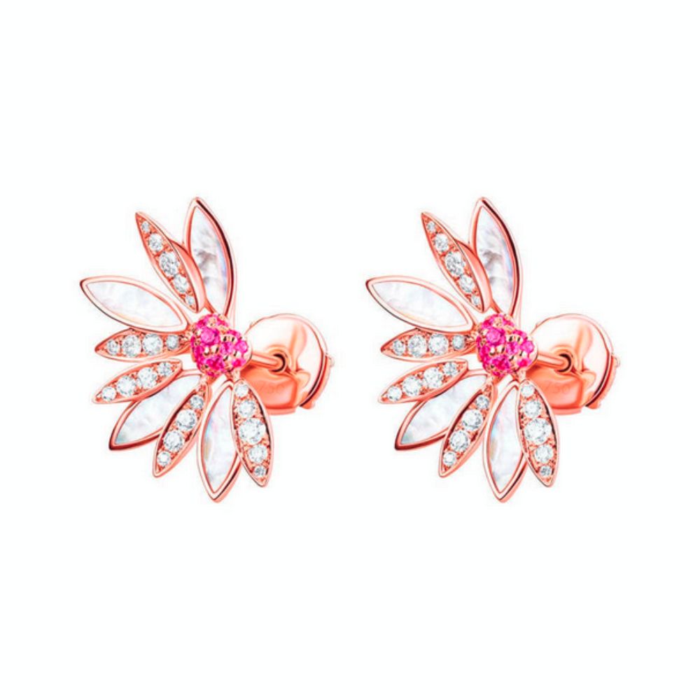 Samra Love Me Love Me Not Rose Gold Small Earrings
