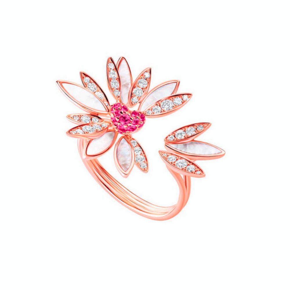 Samra Love Me Love Me Not Rose Gold Small Ring