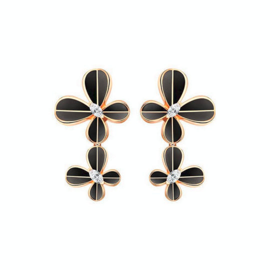 Samra Marquise Butterfly Yellow Gold Dangling Earring