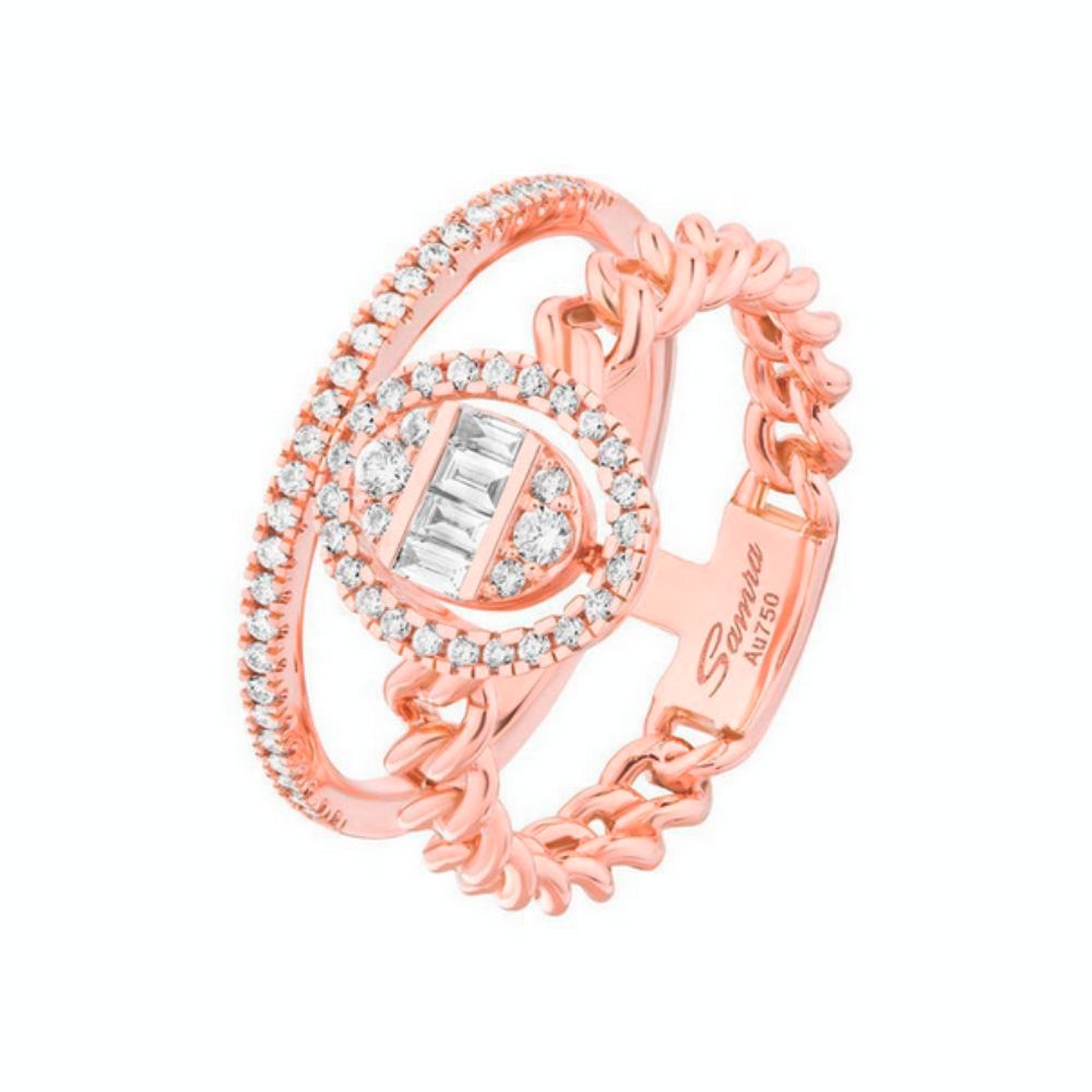 Samra Quwa Oval Double Ring