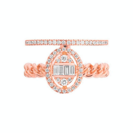 Samra Quwa Oval Double Ring